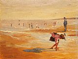 On the Beach by Marguerite Rousseau